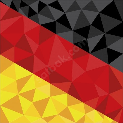 Almanya Bayrak Baskılı Bandana